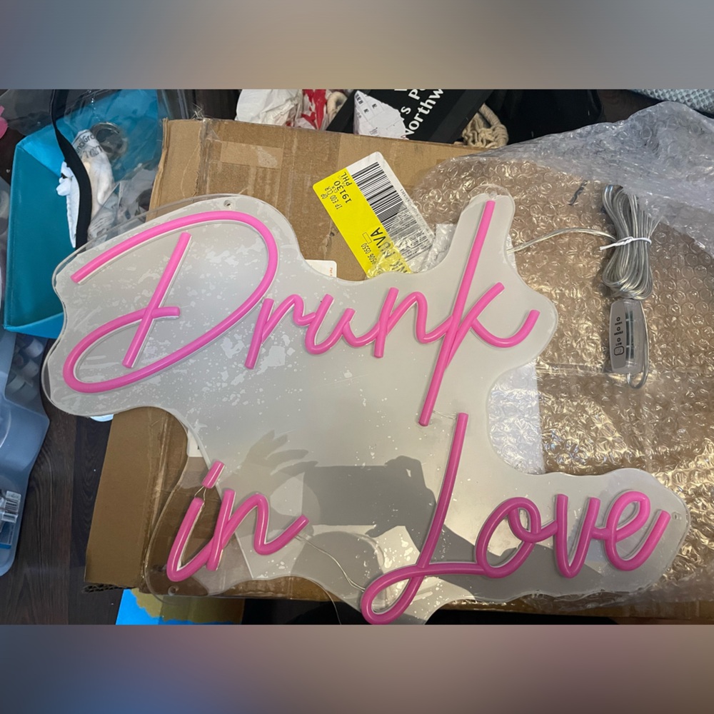 Drunk in Love neon sign